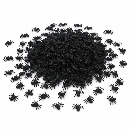 120x MINI FAKE SPIDERS Trick Halloween Scary Arachnids Joke Prank Small Gag Toy Bug-1