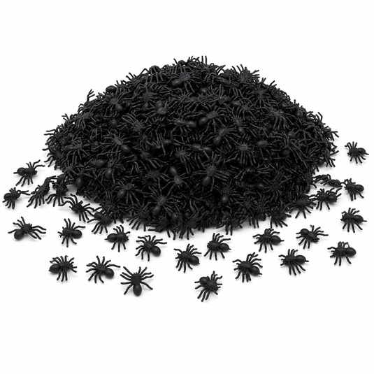 240x MINI FAKE SPIDERS Trick Halloween Scary Arachnids Joke Prank Small Gag Toy Bug-0