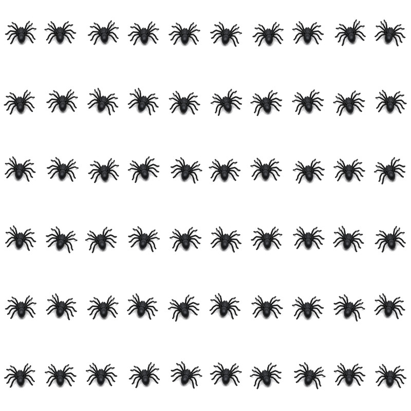 Load image into Gallery viewer, 60x MINI FAKE SPIDERS Trick Halloween Scary Arachnids Joke Prank Small Gag Toy Bug-0
