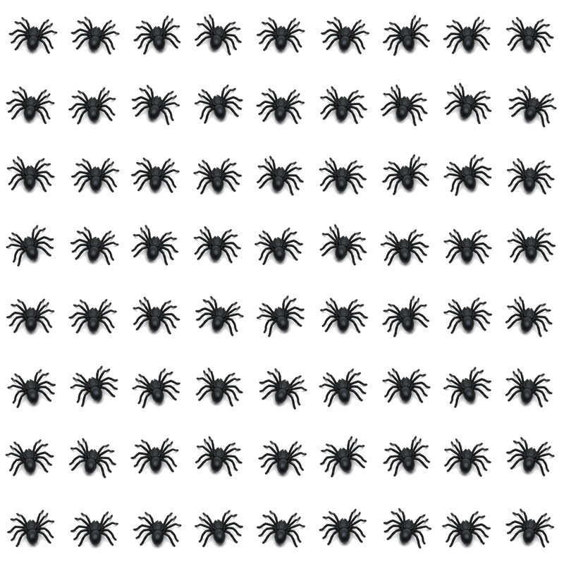 Load image into Gallery viewer, 72x MINI FAKE SPIDERS Trick Halloween Scary Arachnids Joke Prank Small Gag Toy Bug-0
