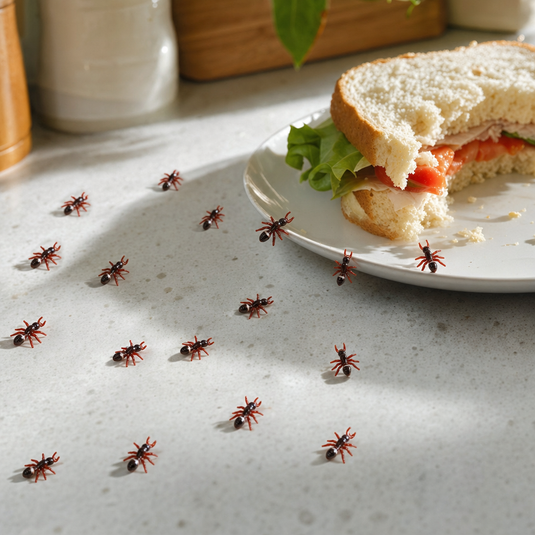 240x MINI FAKE ANTS Trick Halloween Scary Creepy Joke Prank Small Gag Toy Bug-2