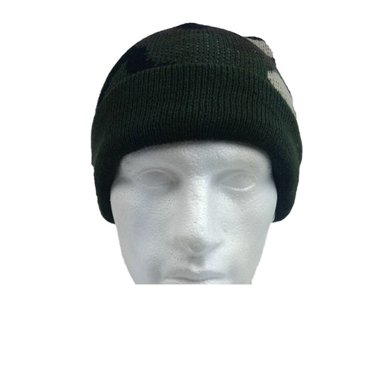 Camo Beanie Hat Winter Ski Army Military Fishing - Army Green Camouflage-3