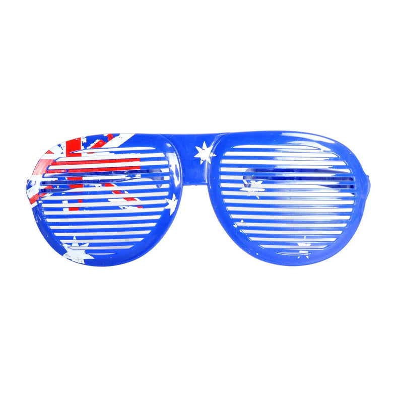 Load image into Gallery viewer, Jumbo Party Costume Glasses  - Australian Flag Design - Wayfarer Oversized 26cm Wide-3
