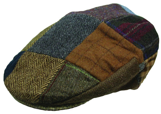 Hanna Hats Plain Tweed Vintage Patch Flat 100% Wool Cap  - Handmade in Ireland (Size XXL)-1