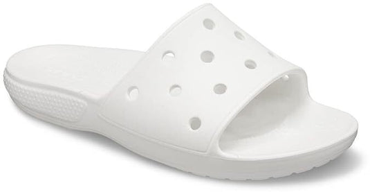 Crocs Mens Classic Slide Sandals Flip Flops Thongs - White-0