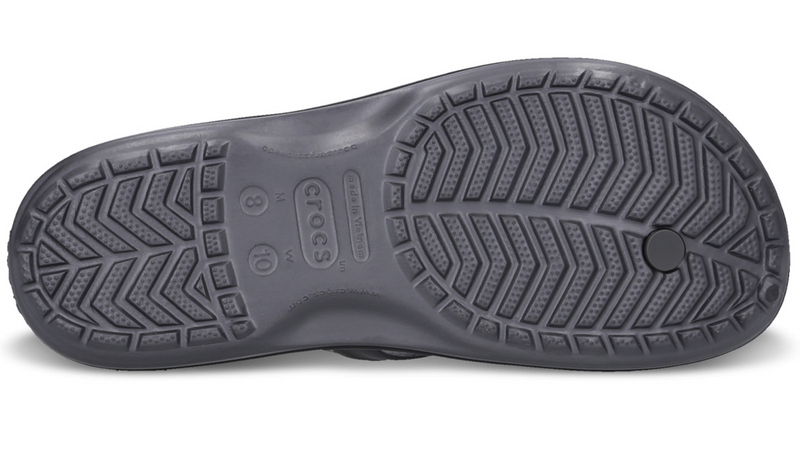 Load image into Gallery viewer, Crocs Flip Flops Thongs Crocband Cardio Wave Flip Relaxed Fit - Graphite/Black-4
