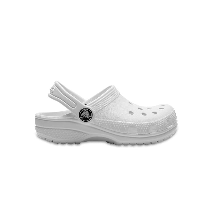 Crocs Kids Classic Clog Sandals Slippers Breathable Shoes in White-0