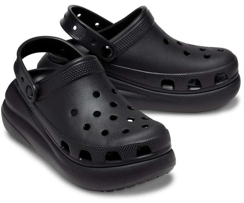 Load image into Gallery viewer, Crocs Classic Crush Platform Clog Sandals - Black-3
