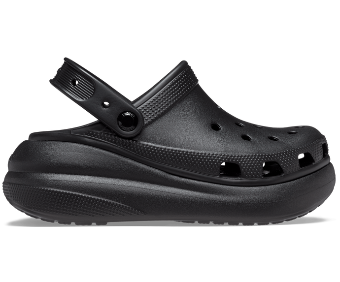 Crocs Classic Crush Platform Clog Sandals - Black-0