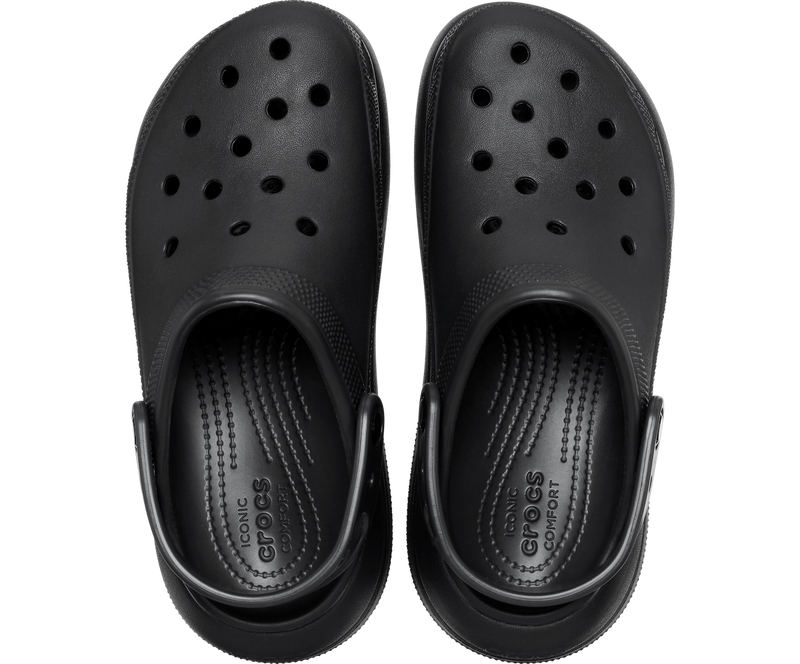 Load image into Gallery viewer, Crocs Classic Crush Platform Clog Sandals - Black-4
