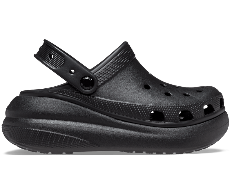 Load image into Gallery viewer, Crocs Classic Crush Platform Clog Sandals - Black-1
