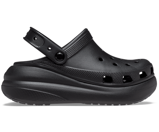 Crocs Classic Crush Platform Clog Sandals - Black-1