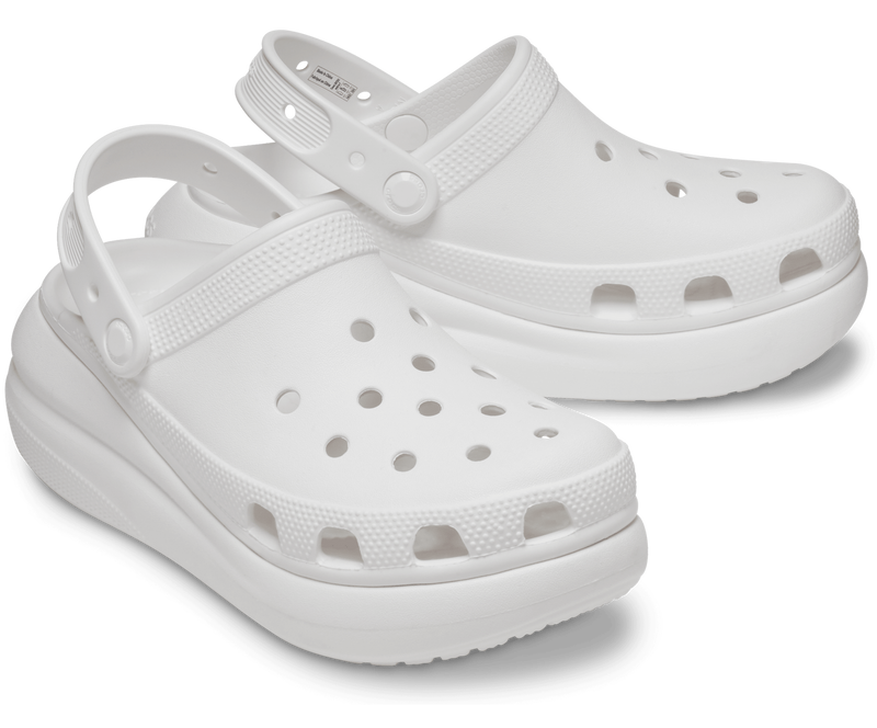 Load image into Gallery viewer, Crocs Classic Crush Platform Clogs Sandals - White-3
