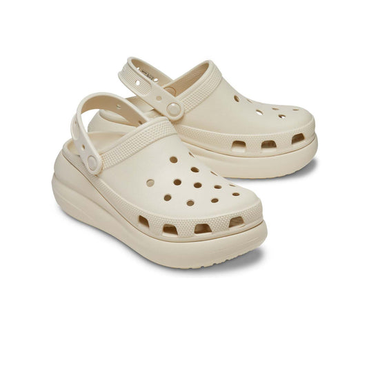 Crocs Classic Crush Platform Clog Sandals - Bone-0