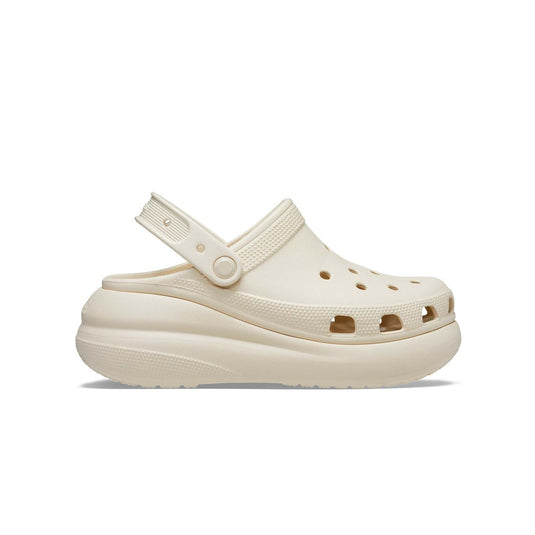 Crocs Classic Crush Platform Clog Sandals - Bone-3