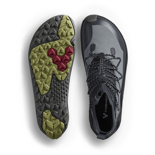 Vivobarefoot Primus Trail Flow Mid Women's Barefoot Hiking Boot – Dark Shadow