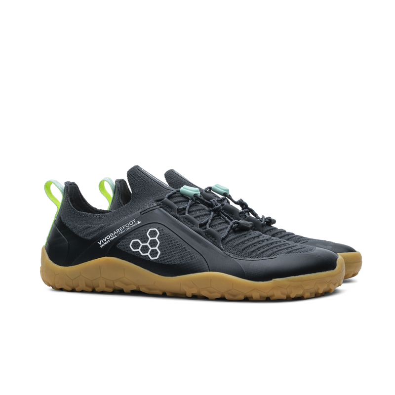 Load image into Gallery viewer, Vivobarefoot Primus Trail Knit FG Mens Graphite/Gum-3
