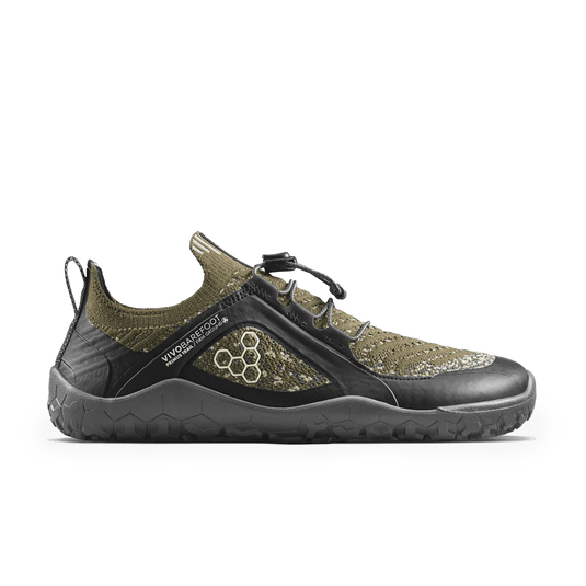 Vivobarefoot Primus Trail Knit FG Grounding Womens Dark Olive