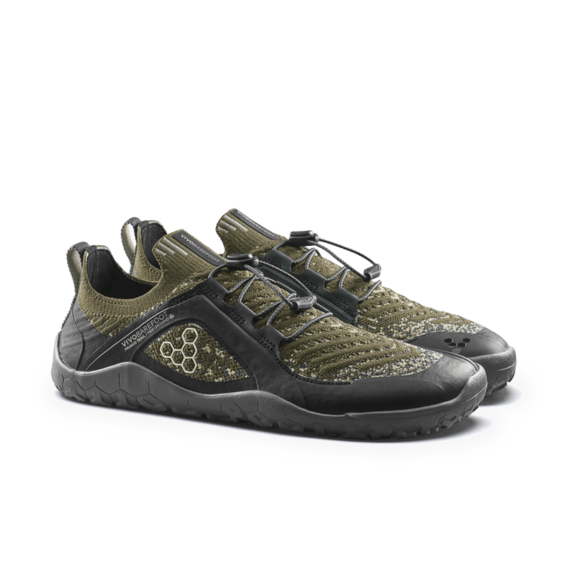 Load image into Gallery viewer, Vivobarefoot Primus Trail Knit FG Grounding Womens Dark Olive
