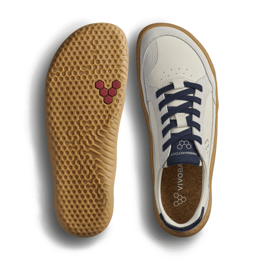 Vivobarefoot Gobi III Women's Barefoot Leather Sneaker – Limestone/Seaborne