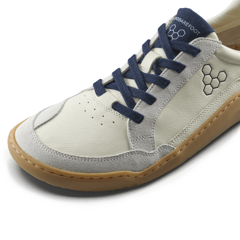 Load image into Gallery viewer, Vivobarefoot Gobi III Women's Barefoot Leather Sneaker – Limestone/Seaborne
