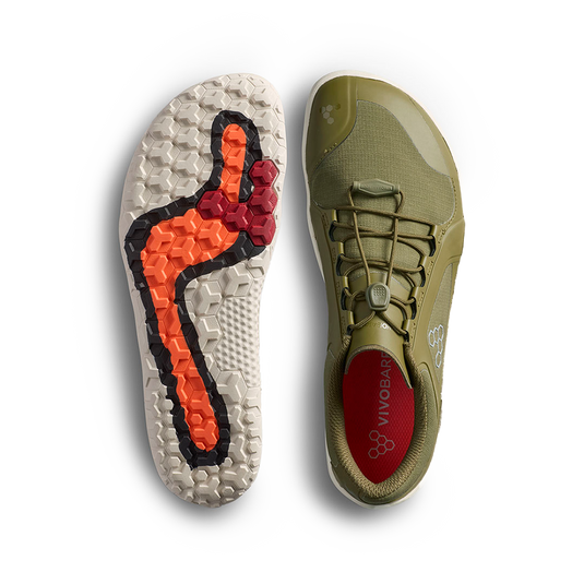 Vivobarefoot Primus Trail III All Weather FG Womens Dark Olive/White-1