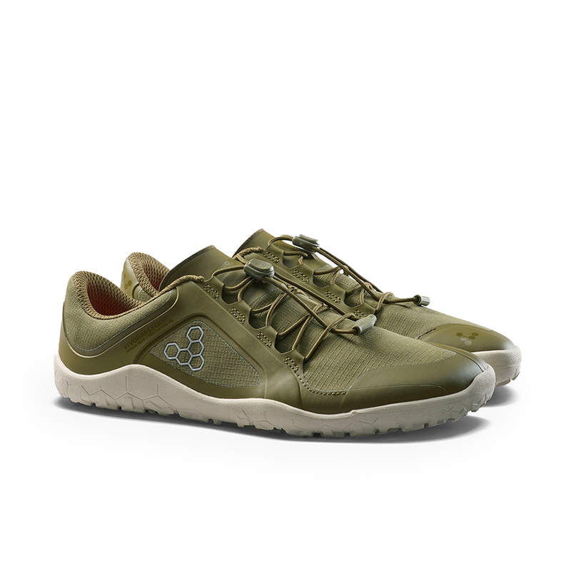 Load image into Gallery viewer, Vivobarefoot Primus Trail III All Weather FG Womens Dark Olive/White-3
