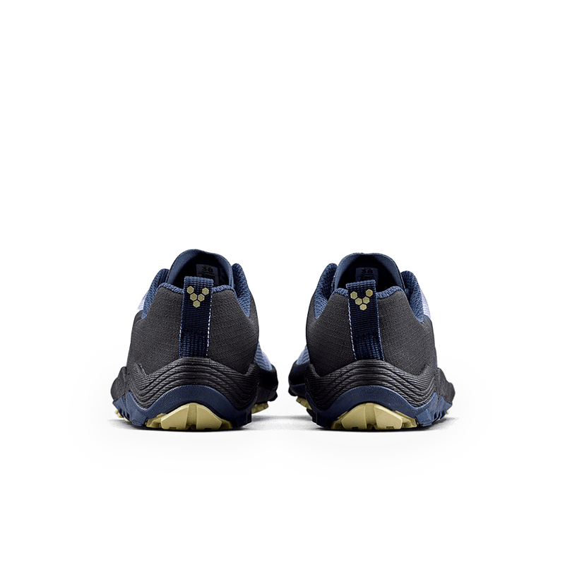 Load image into Gallery viewer, Vivobarefoot Primus Trail Flow Womens Sweet Lavender back view showing lightweight and flexible design for off-road running.
