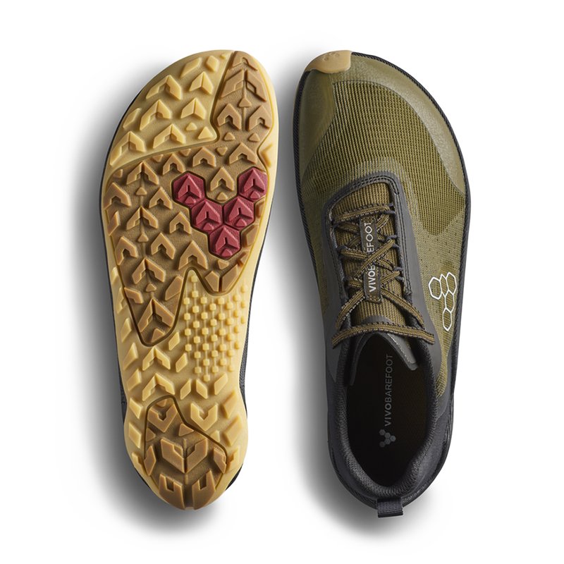 Load image into Gallery viewer, Vivobarefoot Primus Trail Flow Womens Dark Olive-1
