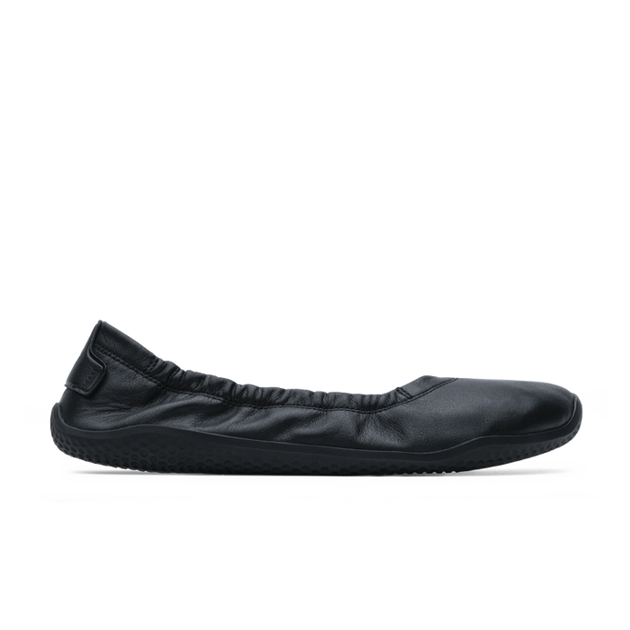 Vivobarefoot Primus Asana Yin Ballerina Leather Womens Obsidian-0