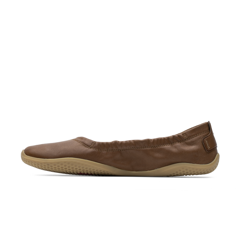 Load image into Gallery viewer, Vivobarefoot Primus Asana Yin Ballerina Leather Womens Tan-2
