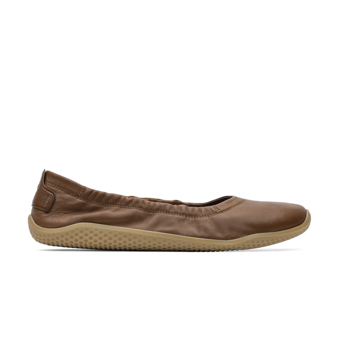 Vivobarefoot Primus Asana Yin Ballerina Leather Womens Tan-0