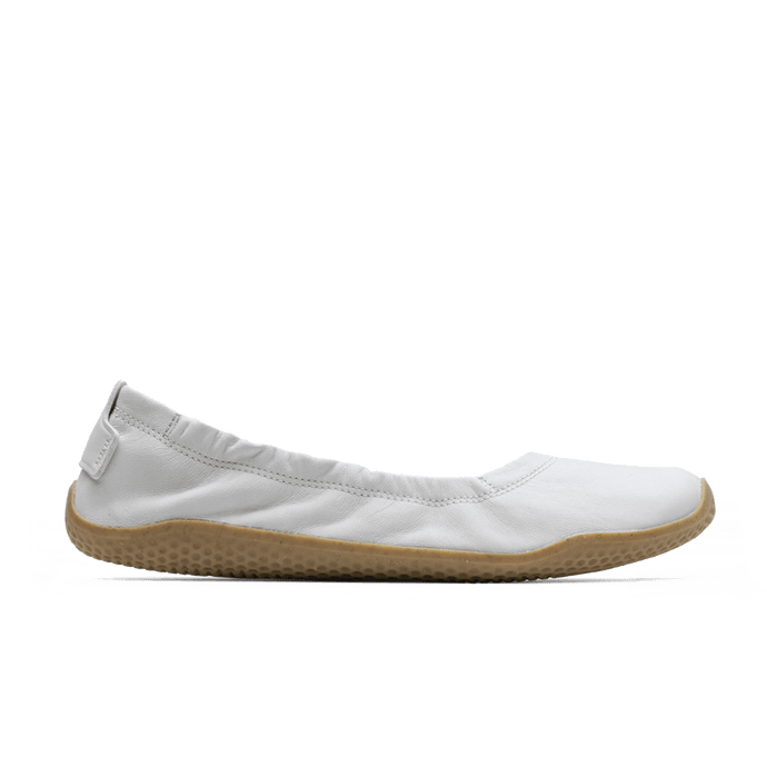 Vivobarefoot Primus Asana Yin Ballerina Leather Womens Limestone-0