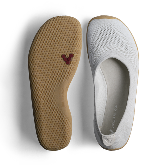 Vivobarefoot Primus Asana Yin Ballerina Knit Womens Limestone-1