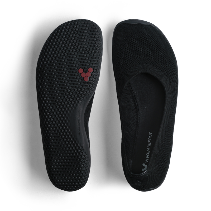Load image into Gallery viewer, Vivobarefoot Primus Asana Yin Ballerina Knit Womens Obsidian-1
