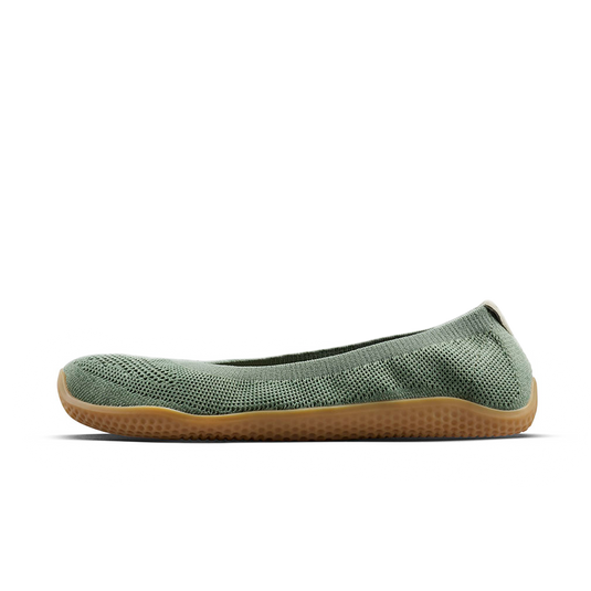 Vivobarefoot Asana Yin Ballerina Knit Womens Dusty Green-2