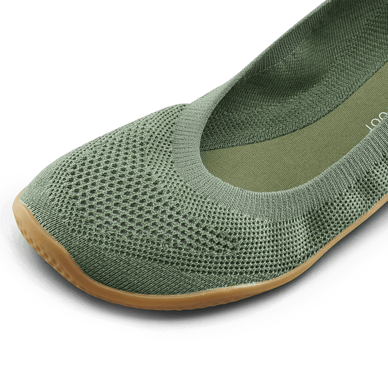 Load image into Gallery viewer, Vivobarefoot Asana Yin Ballerina Knit Women's Barefoot Pump – Dusty Green
