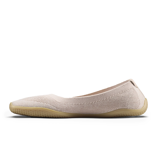 Vivobarefoot Asana Yin Ballerina Knit Womens Rose-2