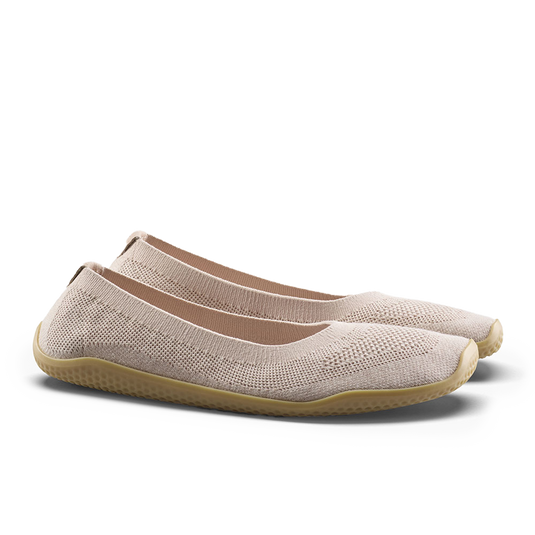 Vivobarefoot Asana Yin Ballerina Knit Womens Rose-3