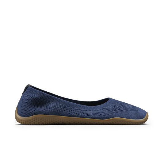 Vivobarefoot Asana Yin Ballerina Knit Women's Barefoot Pump – Deep Ocean