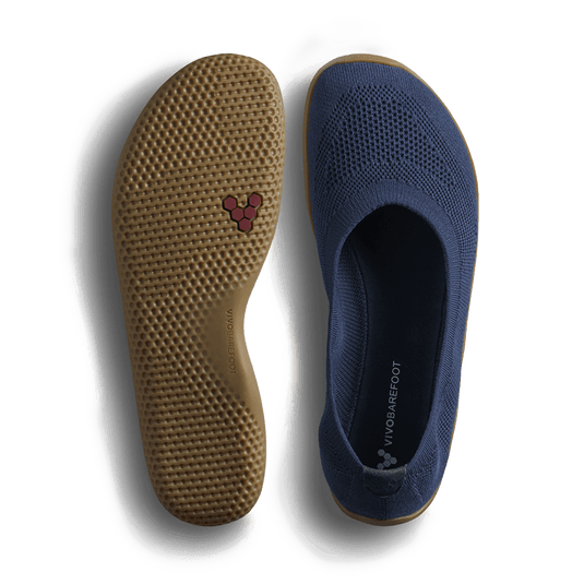 Vivobarefoot Asana Yin Ballerina Knit Women's Barefoot Pump – Deep Ocean