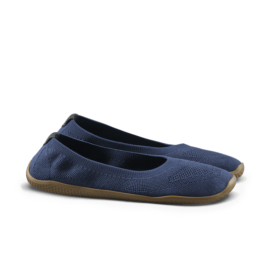 Vivobarefoot Asana Yin Ballerina Knit Women's Barefoot Pump – Deep Ocean