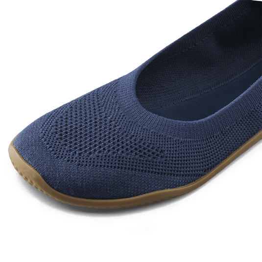 Vivobarefoot Asana Yin Ballerina Knit Women's Barefoot Pump – Deep Ocean