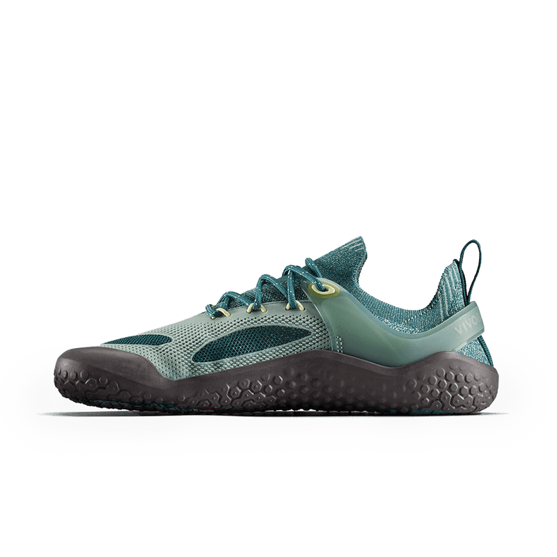 Load image into Gallery viewer, Vivobarefoot Motus Strength Womens Glacial Green performance sneakers for high-intensity workouts.
