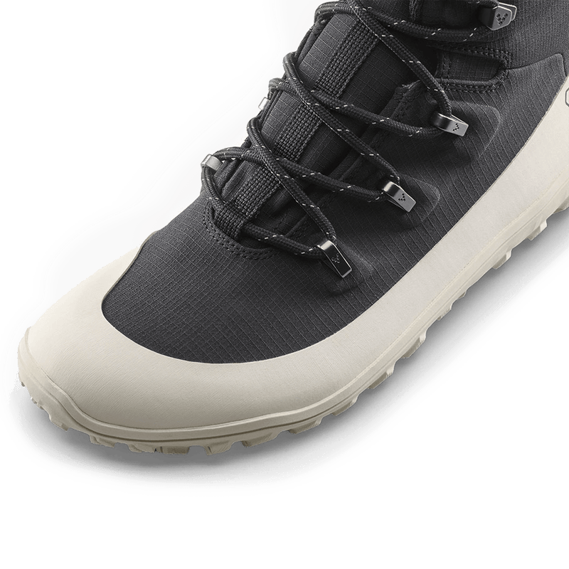 Load image into Gallery viewer, Vivobarefoot Tracker Textile AT Women's All-Terrain Boot – Obsidian/White
