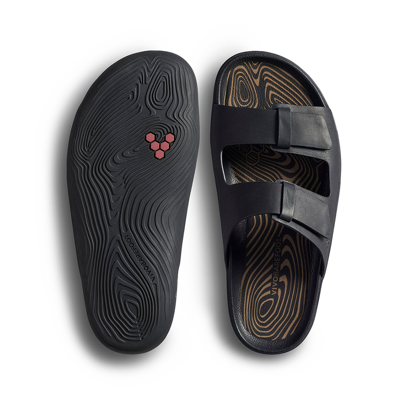 Load image into Gallery viewer, Vivobarefoot Sensus Yin Slide Womens Obsidian-1
