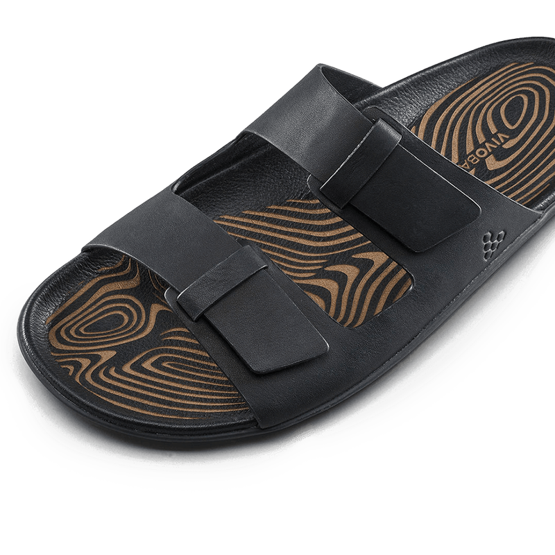 Load image into Gallery viewer, Vivobarefoot Sensus Yin Slide Women's Barefoot Sandal – Obsidian
