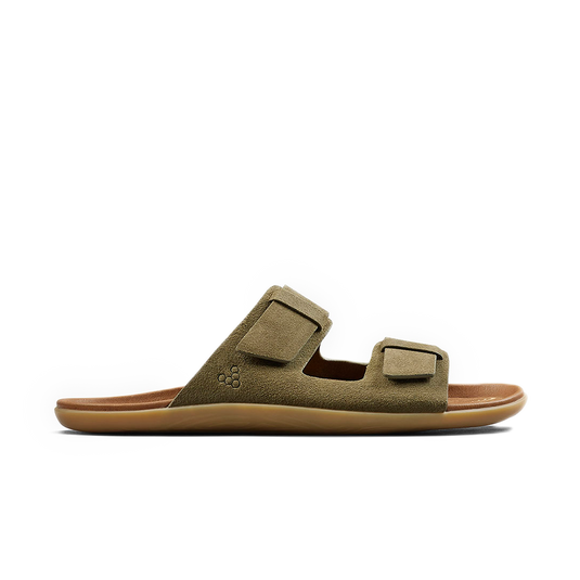 Vivobarefoot Sensus Yin Slide Womens Dark Olive-0
