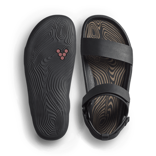 Vivobarefoot Sensus Yin Sandal Women's Barefoot Sandal – Obsidian