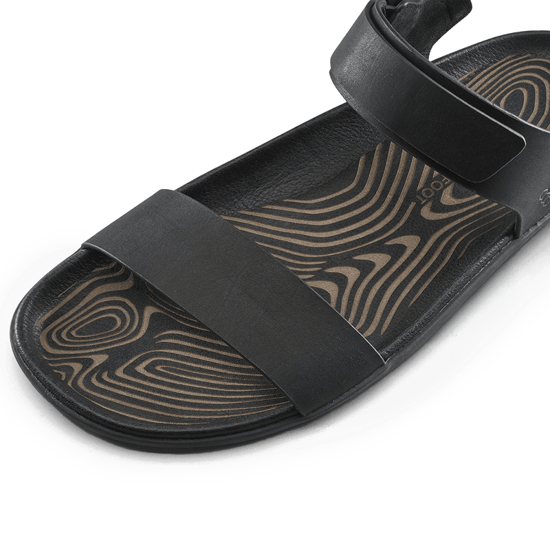 Load image into Gallery viewer, Vivobarefoot Sensus Yin Sandal Women's Barefoot Sandal – Obsidian
